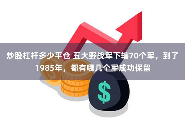 炒股杠杆多少平仓 五大野战军下辖70个军，到了1985年，都有哪几个军成功保留